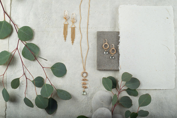 Pearl seascape necklace