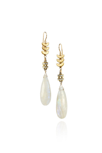 Moon's light earrings