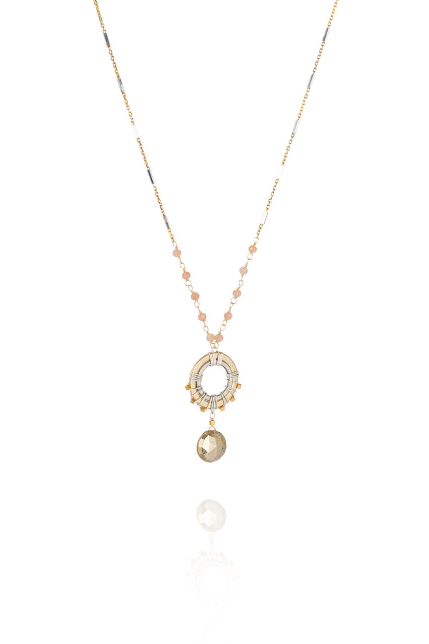 Starlight pyrite necklace