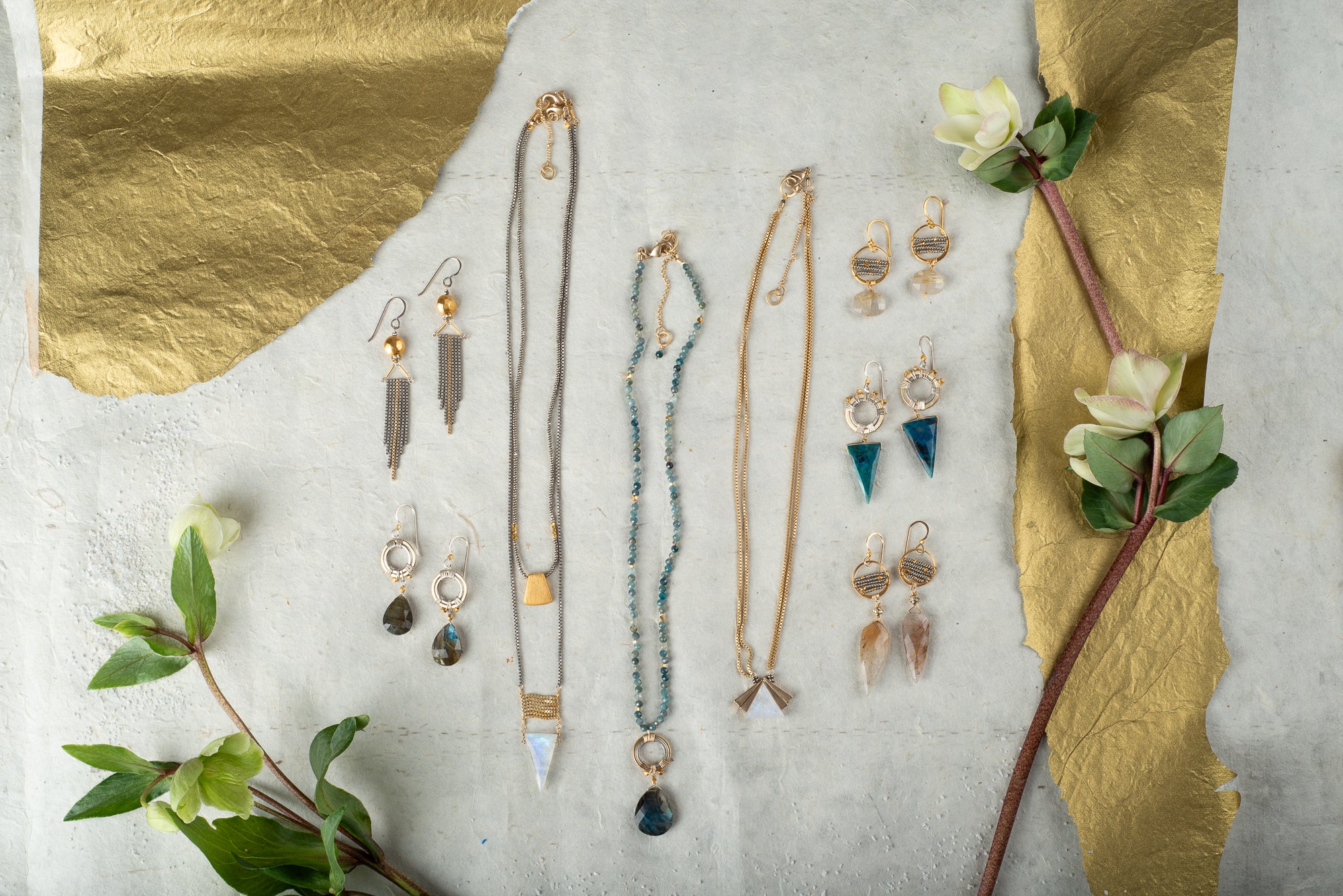 Azure earrings