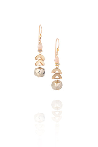 Starlight pyrite earrings