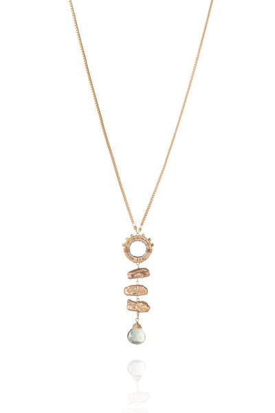 Pearl seascape necklace