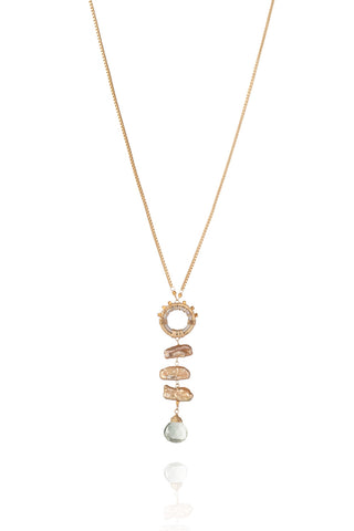 Pearl seascape necklace
