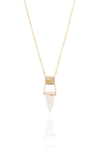 Shimmer Gold Rutilated Necklace