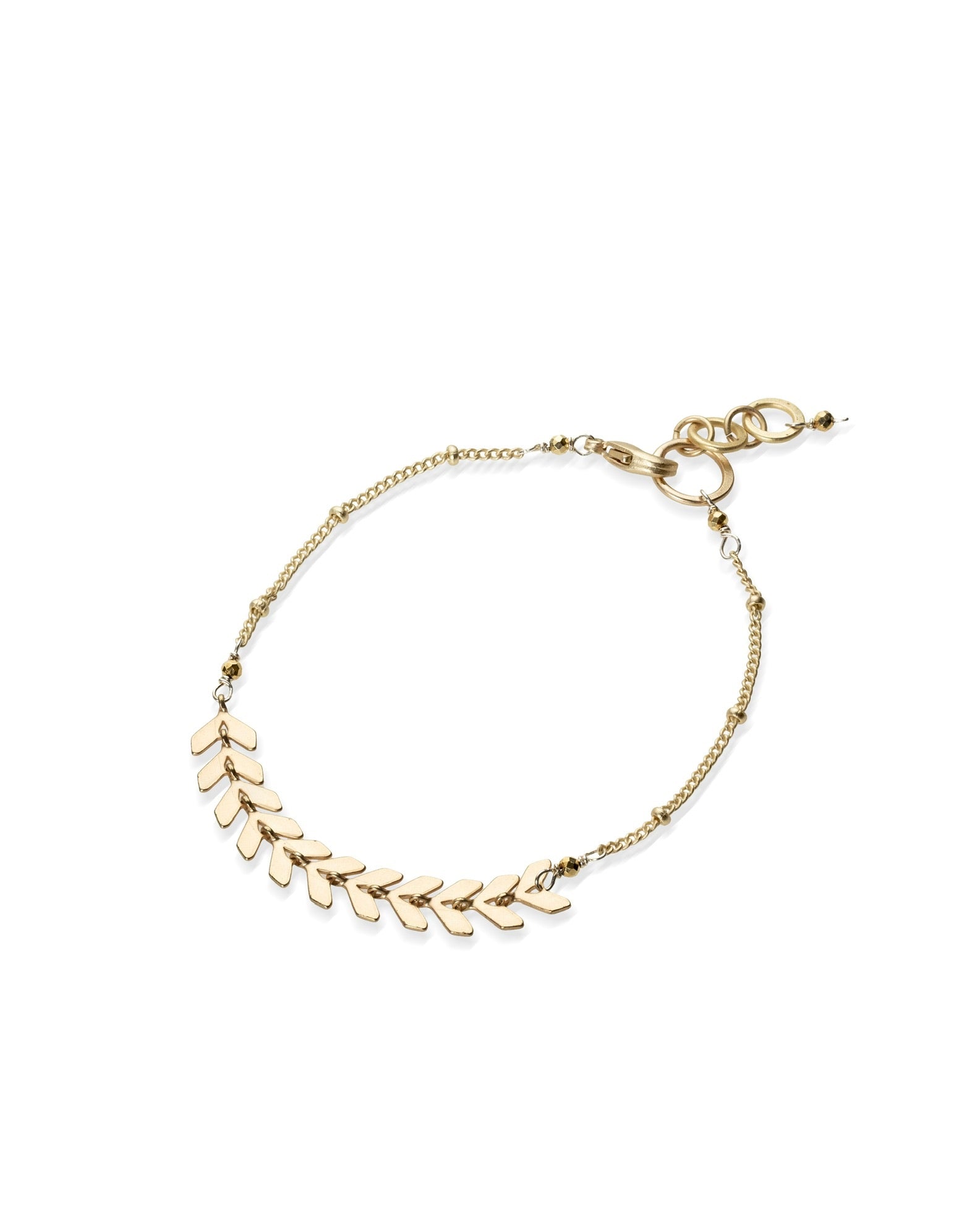 chain bracelet in vintage crystal with gold electroplate
