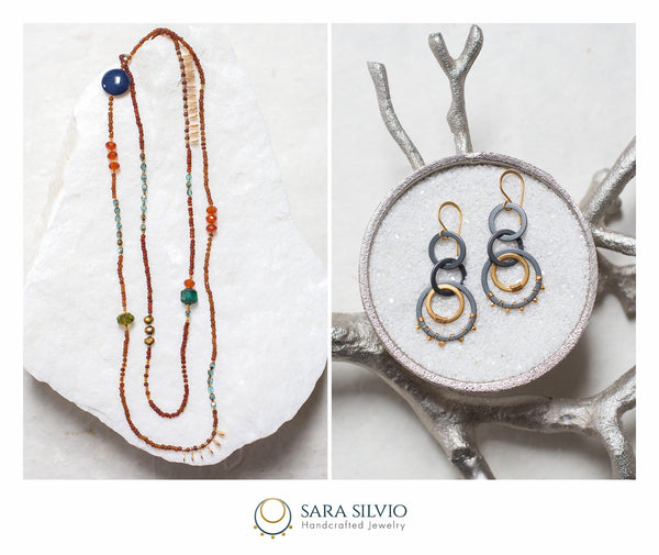 shop for complimentary necklaces and accessories to go with these circle drop earrings